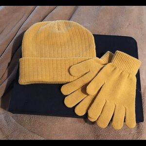 Time & Tru two piece accessory set - gloves and beanie hat  NWOT